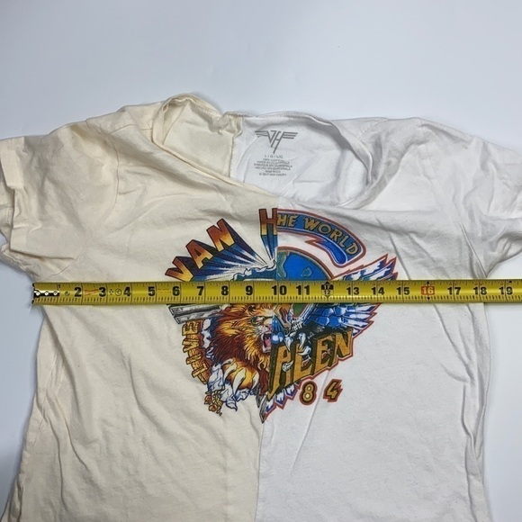 Van Halen Cream and White Shirt Large - Picture 5 of 6